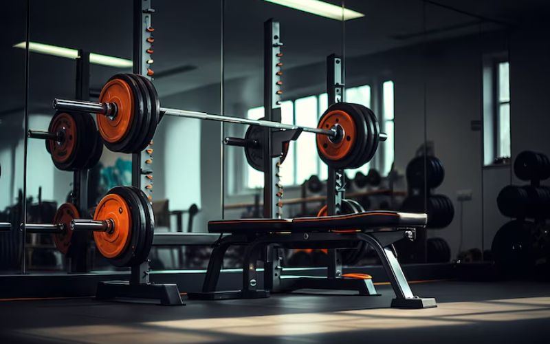 Interior of a modern, well-equipped gym.