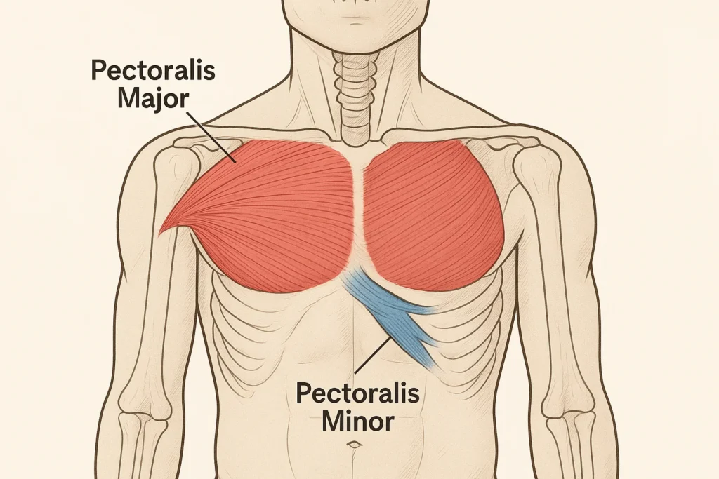 Highlighted Chest Muscles